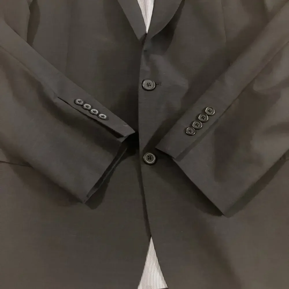 Brooks Brothers Explorer Blazer Jacket 44L‎ Black Madison Fit Two Button Wool